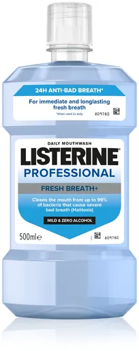 Listerine Apă de gură Professional Fresh Breath+ 500 ml