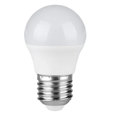 Bec LED G45 E27 4.5W 3000K alb cald, cip Samsung V-TAC SKU-21174