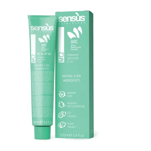 Vopsea de Par Permanenta Sensus MC2 7.12, 100 ml