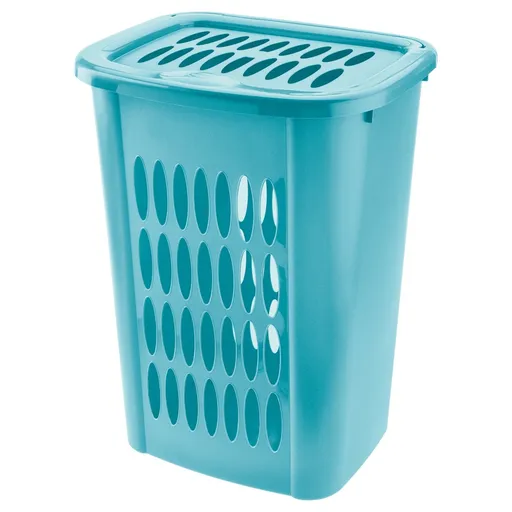 Tontarelli Coș pentru rufe murdare COVER LINE 53l, albastru, albastru