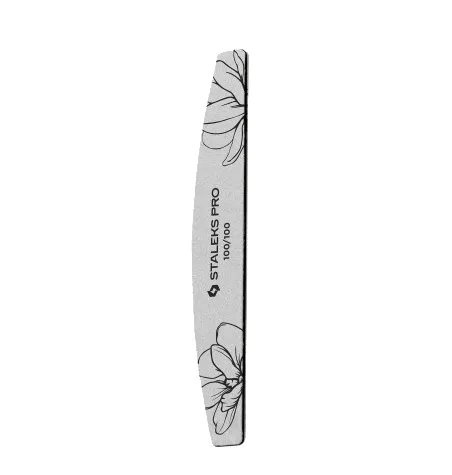 STALEKS Pila minerală pentru unghii Expert 40 100/100 (Crescent Mineral Nail File) 25 bucăți