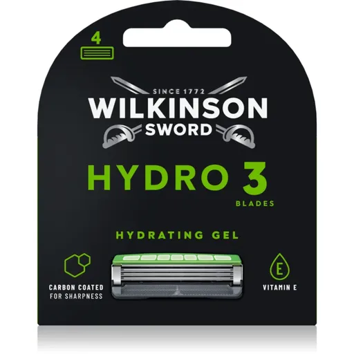 Wilkinson Sword Hydro3 Skin Protection Black Edition capete de schimb 4 buc