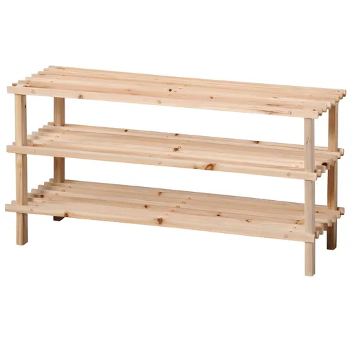 Kesper 69723 Dulap pentru pantofi cu 3 rafturi,deschis, 77 x 40 x 26 cm