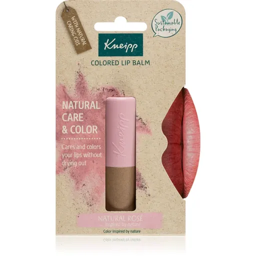 Kneipp Natural Care & Color balsam de buze colorat culoare Natural Rosé 3.5 g