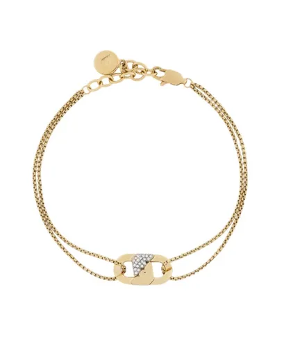 Emporio Armani Brățară placată cu aur pentru bărbați cu cristale EGS3175710