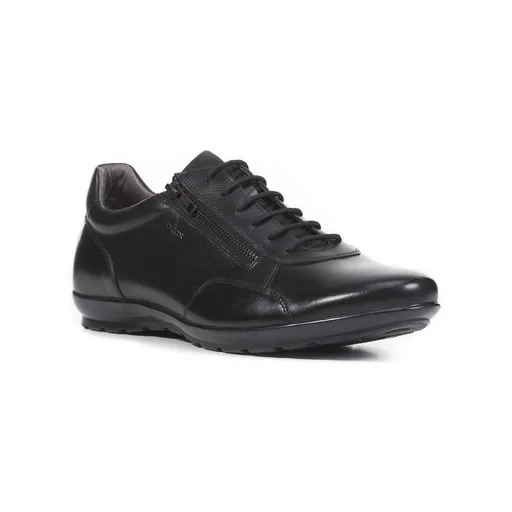 Ghete derbies din piele GEOX, negru