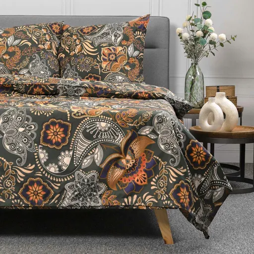 Lenjerie de pat pentru o persoana Tapua, Homla, 2 piese, 135x200 cm, bumbac, multicolor