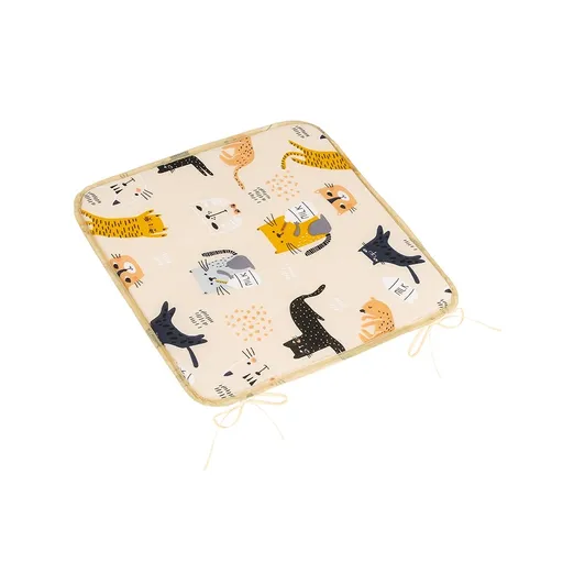 Bellatex Perna Adéla netedă Pisică galbenă, 40 x40 cm