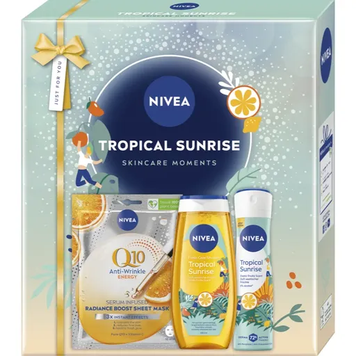 NIVEA Tropical Sunrise set cadou corp si fata
