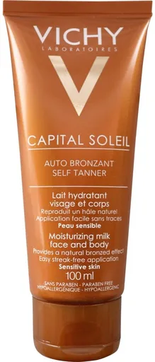 Vichy Loțiune autobronzantă hidratantă pentru față și corp Auto bronzant Capital Soleil 100 ml