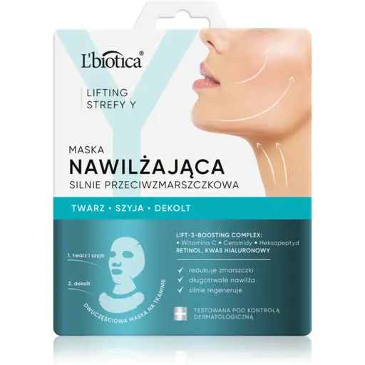 L’biotica Lifting Y Zone masca faciala hidratanta antirid 1 buc