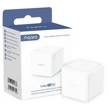 Cub interactiv Aqara Cube T1 PRO, cu pana la 6 actiuni programabile, Zigbee 6970504212541 / 6970504217614