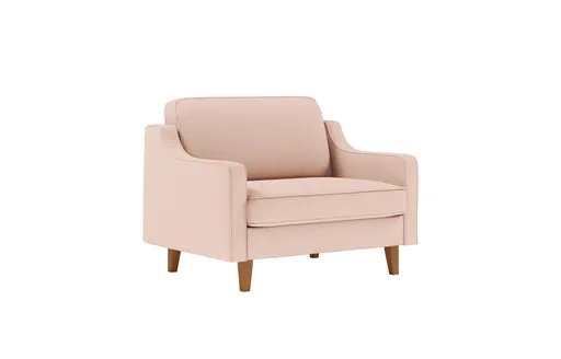 Fotoliu, Atelier del Sofa, 918CMF1117, Otel, Somon / Nucă