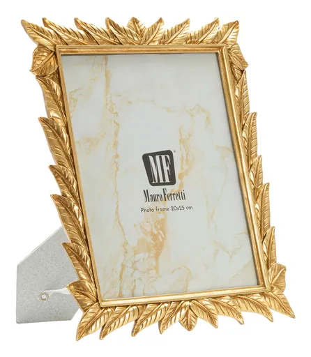 Rama foto Laurel, Mauro Ferretti, 20x25 cm, polirasina/sticla, auriu