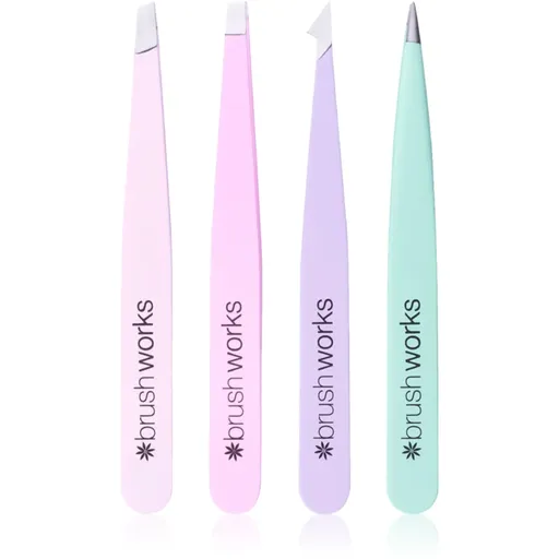 Brushworks Tweezer Set Pastel set pensete