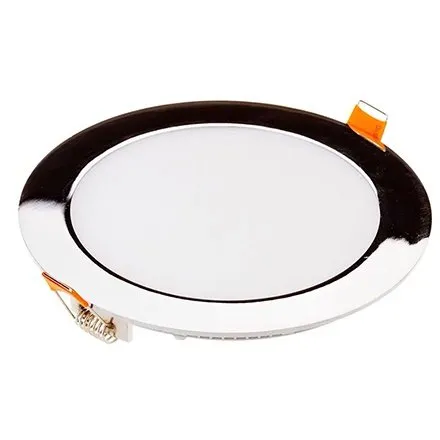 Panou LED slim rotund 18W 6400K - crom V-TAC SKU-6348