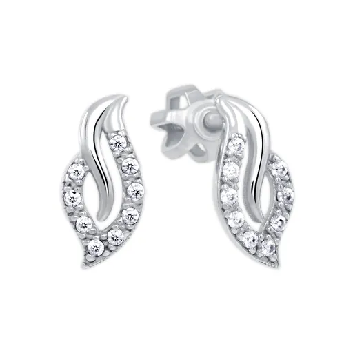 Soliter Cercei din aur alb cu zirconi 239 001 01202 07