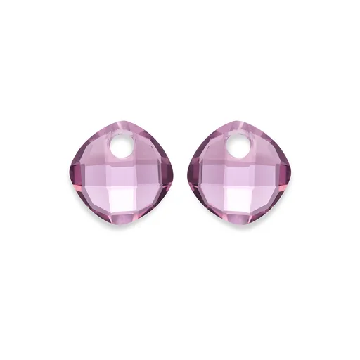 Sparkling Jewels Pandantive pentru cercei din cuarț roz violet EAGEM59-CC