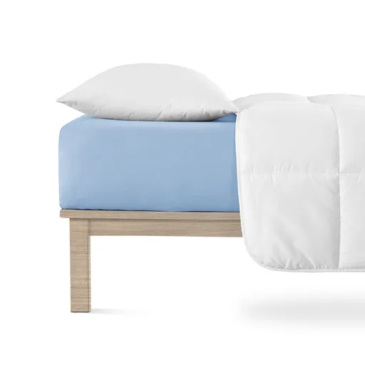 Cearșaf de pat 4Home jersey Lycra albastru, albastru, 90 x 200 cm