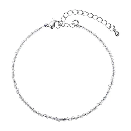 Evolution Group - Pavona Brățară cu mărgele din cuarț 43055.3 Grey quartz