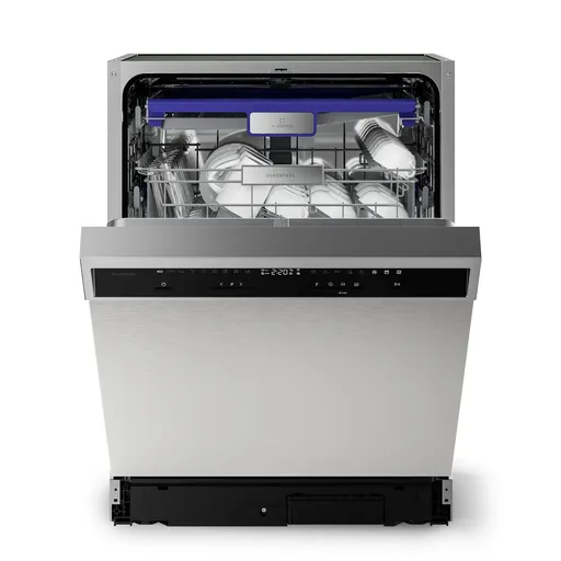 Klarstein Mașină de spălat vase incorporabilă Verosteel | Minimalistă, eficientă, elegantă | CEE A | 60 cm