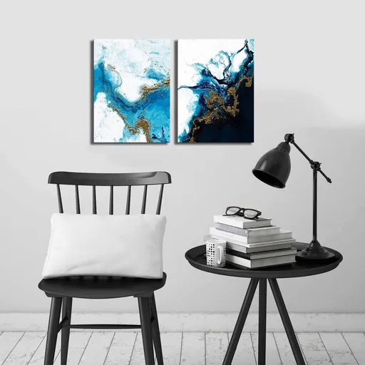 Tablou decorativ, 2P3040CIZC-01, 28 x 38 cm, 2 piese, Multicolor