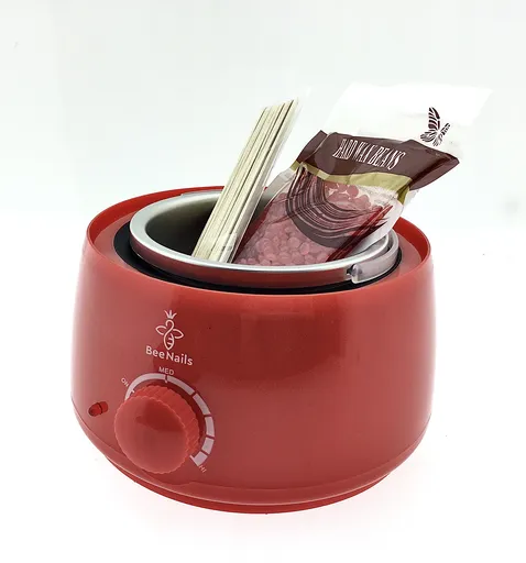 Kit Epilare cu Ceara Granule BeeNails, Incalzitor de Ceara, Ceara 100g, 10 Spatule