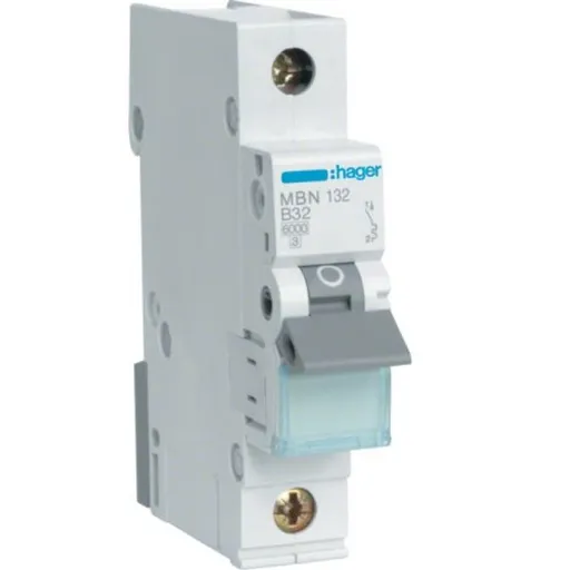 Siguranta automata 1P 32A 6KA curba B Hager MBN132
