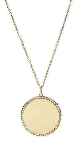 Fossil Colier distinctiv placat cu aur pentru femei Drew JF03888710