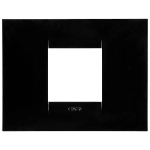 Rama ornament 2 module Gewiss Chorus Geo GW16402TN, negru toner