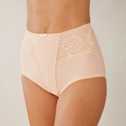 Chiloți de slăbit cu talie înaltă, confecționați din dantelă și microfibră