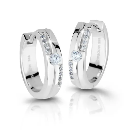 Modesi Cercei strălucitori din argint cu pietre de zircon M26021