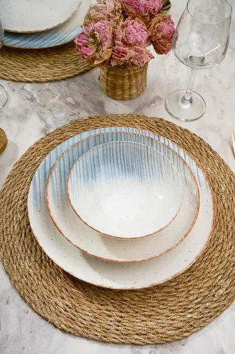 Serviciu de masa, Hermia, 387GRP1352, Farfurie: 20 × 20 × 4 cm (6 bucăți), Multicolor