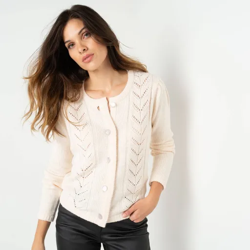 Cardigan ajurat