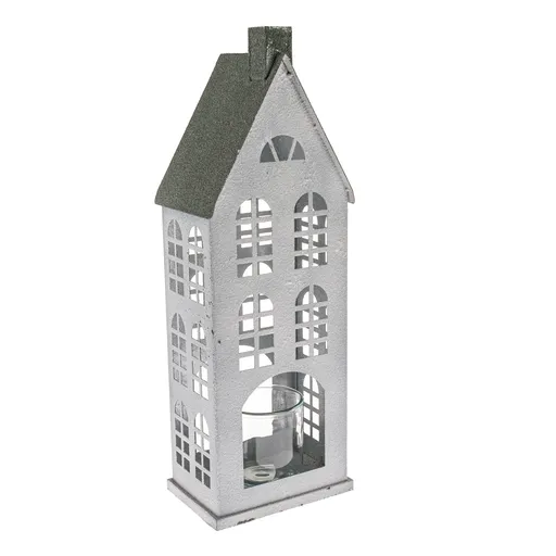 Sfeșnic metalic Green House, 20 x 14 x 44 cm, 44 cm