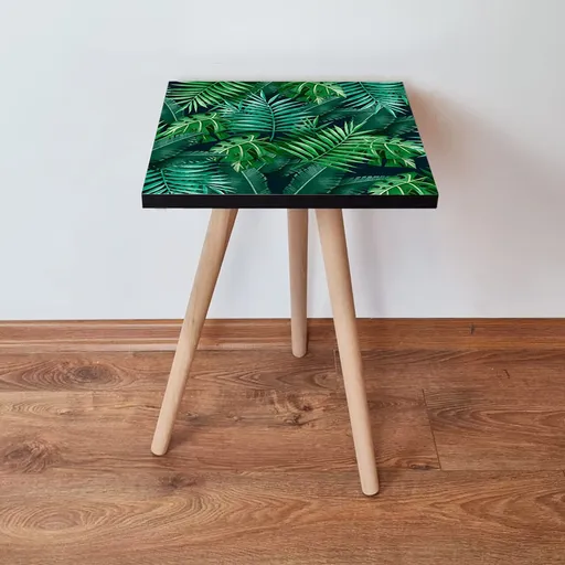 Masuta, Hanah Home, Shp202, 35x42x35 cm, Verde / Albastru Marin