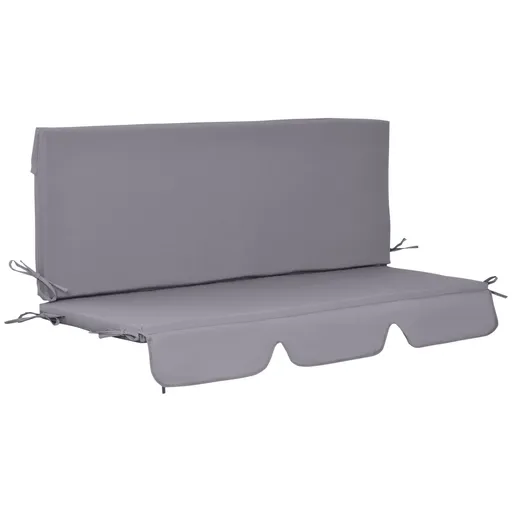 Perne pentru exterior Outsunny, spuma si poliester, 2 bucati 130x45x5 cm, gri inchis | Aosom Romania