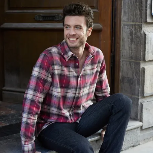 Cămașă din flanel în carouri, set de 2