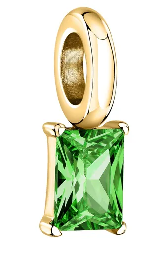 Morellato Pandantiv placat cu aur cu zircon verde Drops SCZ1292
