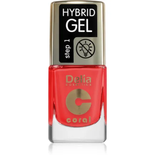 Delia Cosmetics Coral Nail Enamel Hybrid Gel lac de unghii sub forma de gel culoare 146 11 ml