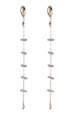 Alisia Cercei lungi placați cu aur cu sidef AL4799.01.061