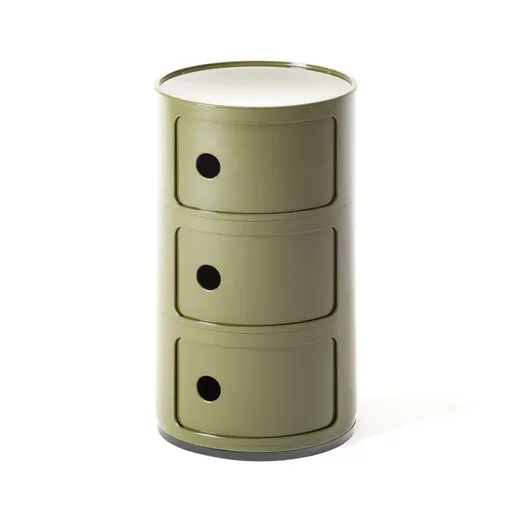 Kartell Masă cu spațiu de depozitare, Componibili 4967, 3 spații de depozitare, mai multe culori Culoare: verde