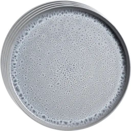 Set de farfurii plate Mäser Lunaria Grey 26 cm, 4 bucăți, gri