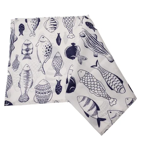 Traversă de masă impermeabilă Pești, 40 x 140 cm