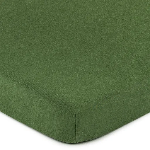 Cearşaf de pat 4Home bumbac  jersey, verde măsliniu, verde închis, 90 x 200 cm