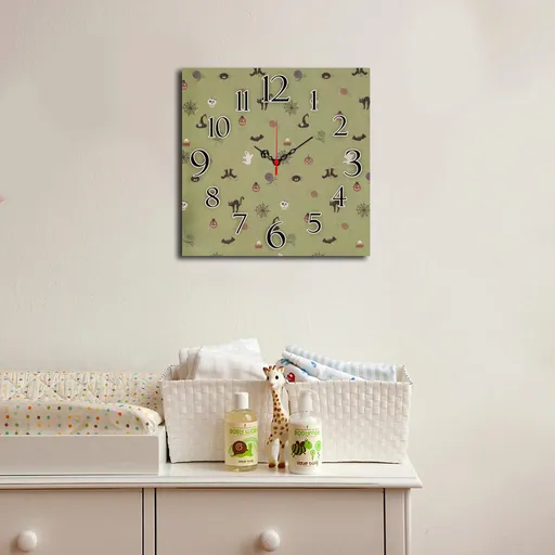 Ceas de perete, Msk-45, Dimensiune: 40 x 40 cm, Multicolor