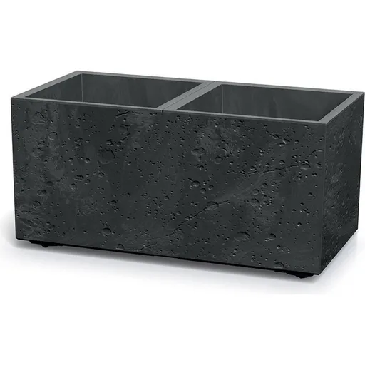 Ghiveci SIERRA CASE BETON EFFECT 77 cm negru