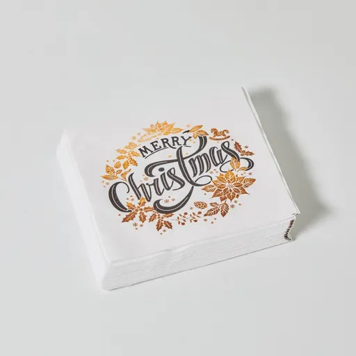 Set de 20 de șervețele de hârtie Merry Christmas * (Crăciun fericit)