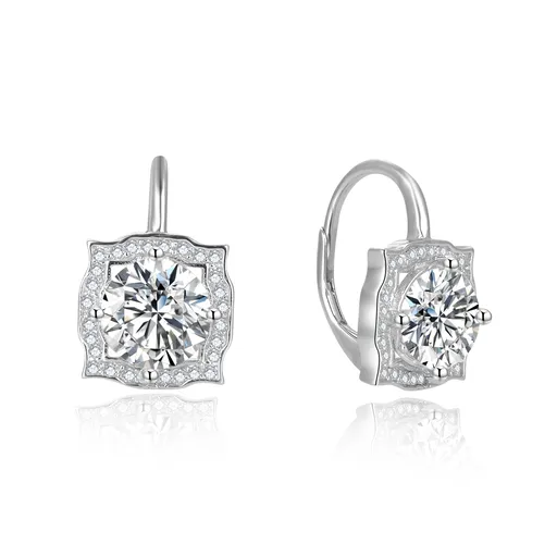 Beneto Cercei strălucitori din argint AGUC2694