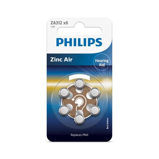 Philips Baterii pentru aparate auditive ZA312 1,4V